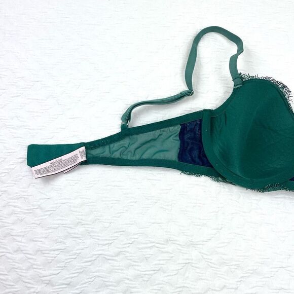 BUY 1 GET 1 FREE Victoria’s Secret dream angels lined demi green lace - Picture 10 of 11